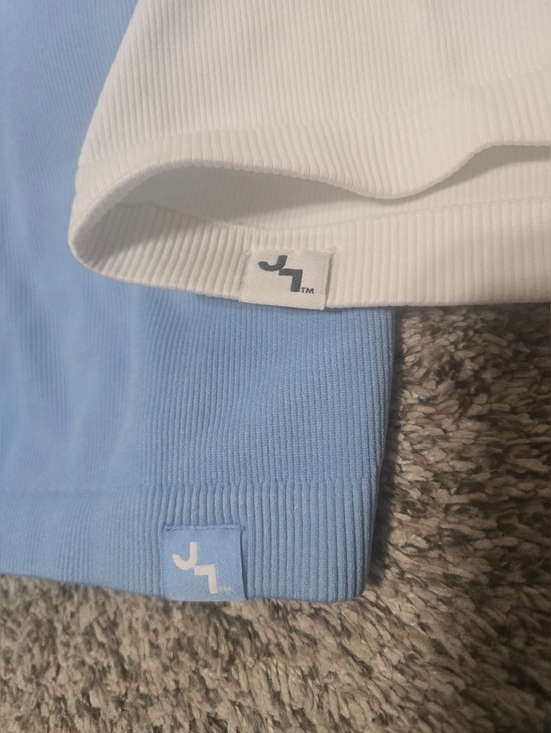 Target Joylab Athletic Light Blue and White Ribbed Tank Tops Sz L - Picture 2 of 5